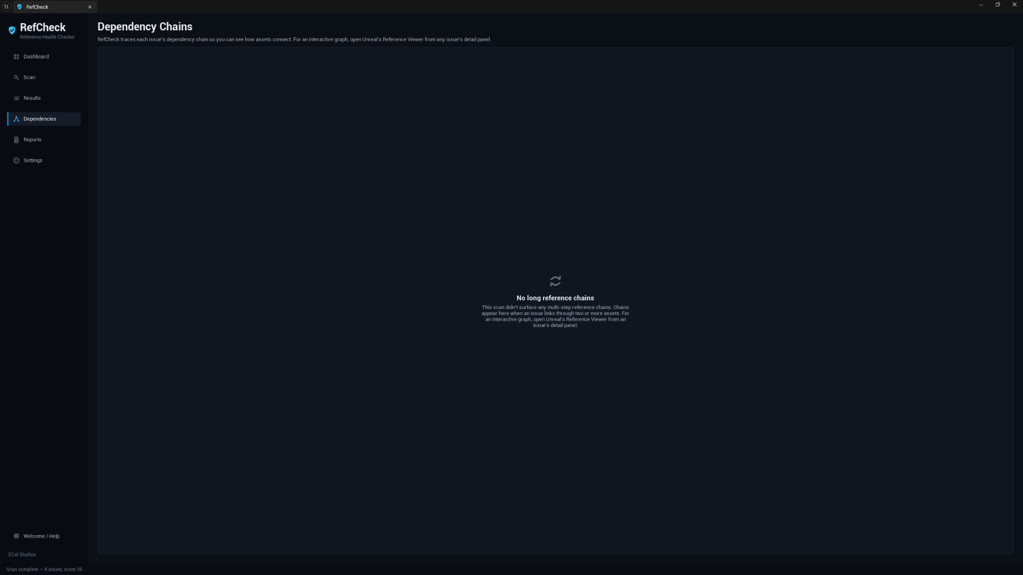 RefCheck dependency chains